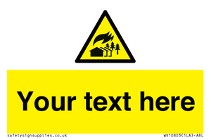 Custom Warning: Large scale fire zone